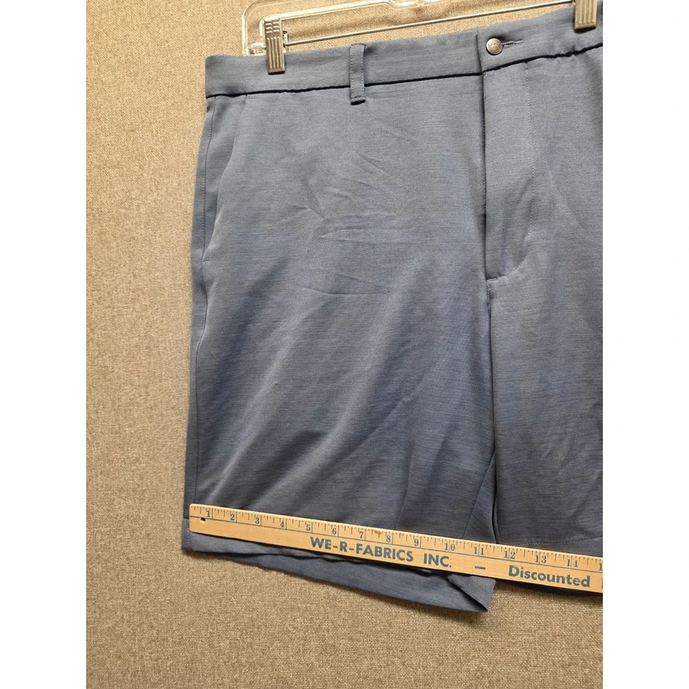 Callaway Mens Blue Heathered Golf Shorts Size 38 Performance Stretch Flat Front
